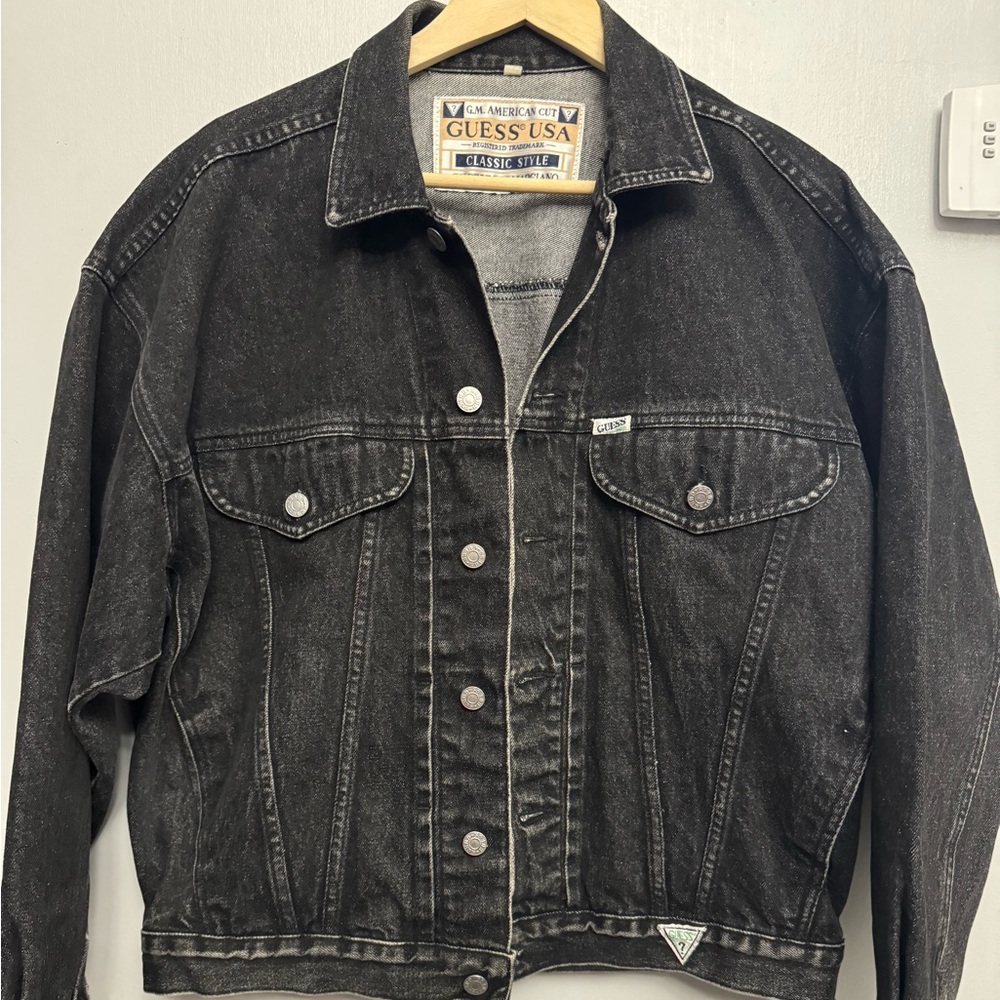 Vintage 90’s Guess Black Jean Jacket